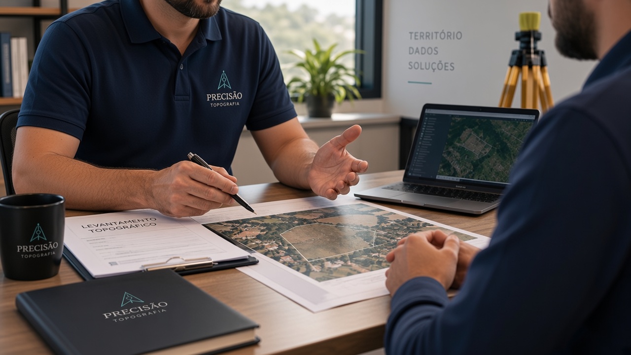 Análise de mapas e ortofotos existentes sobre a área