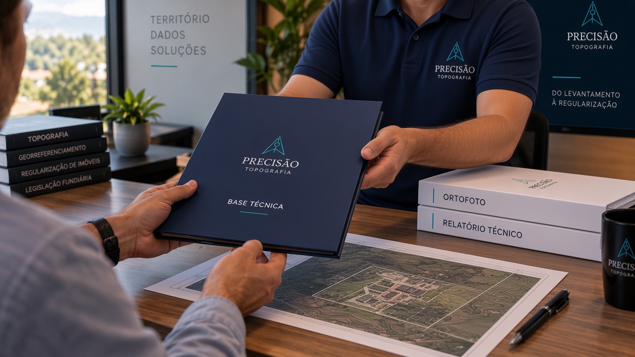 Entrega do material técnico do aerolevantamento