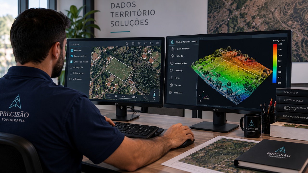 Processamento de ortofotos e modelos digitais em estação de trabalho