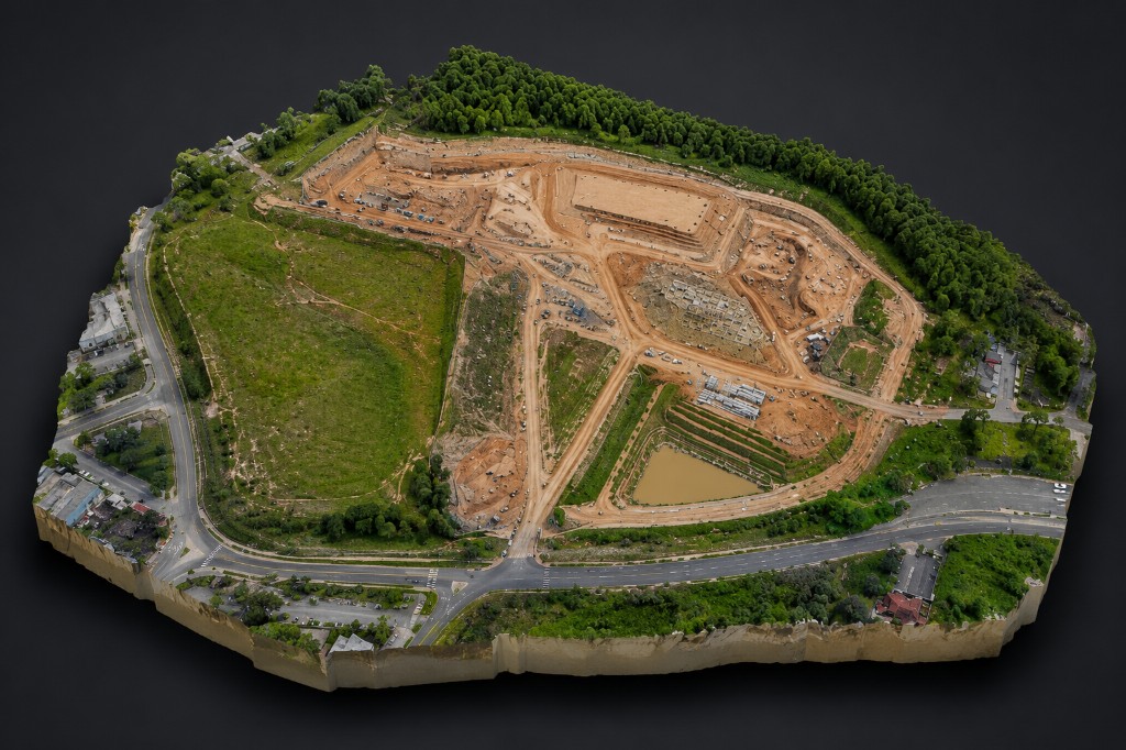 Modelo tridimensional do terreno