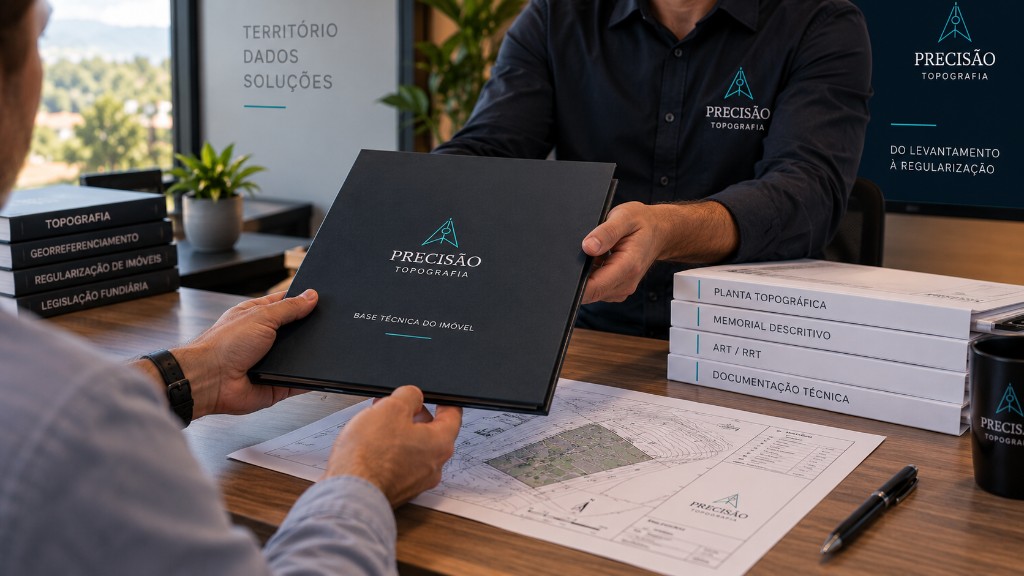Material técnico organizado para encaminhamento