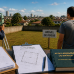 Análise documental e levantamento topográfico para regularização de imóvel de posse sem matrícula.